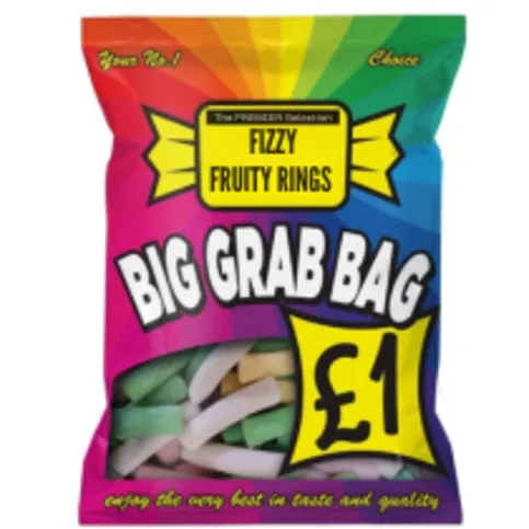 BGB- FIZZY FRUITY RINGS SWEET BAG