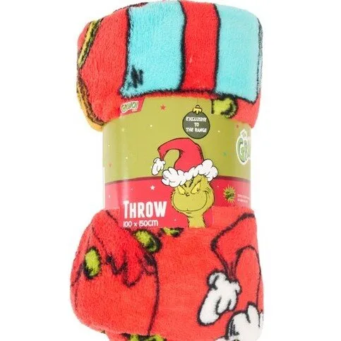 FLANNEL THROW GRINCH 150 X 200CM