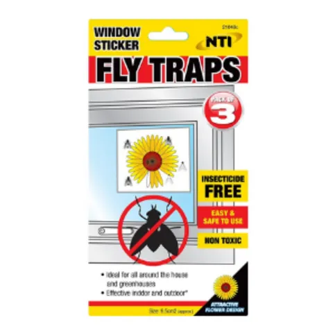 Fly Trap Window Sticker 3 Pack