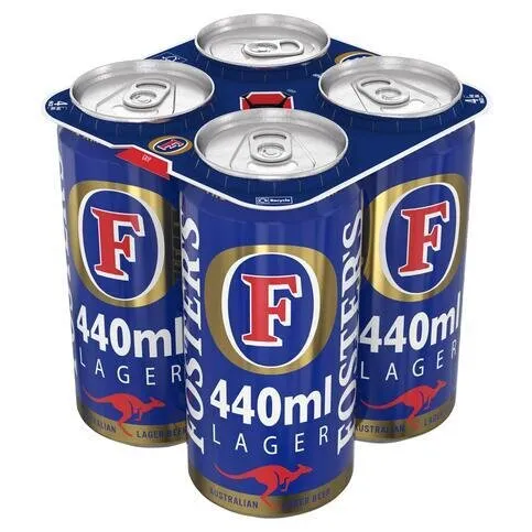 Foster's Lager Beer Cans 4 x 440ml