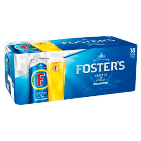 Fosters Lager Beer 18 x 440ml Cans
