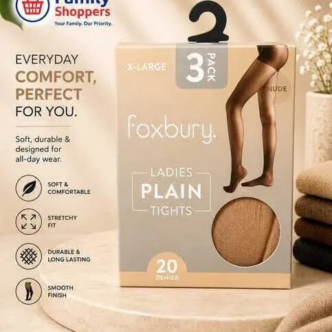 Foxbury Ladies Tights Nude X-L