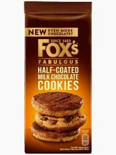 FOXS HALF CHOC COOKIES PM249
