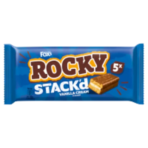 Foxs Rocky Stackd Vanilla Cream 5pack