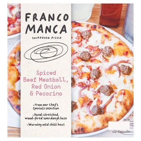 Franco Manca Spicy Salami Fried Onion Pizza 476g