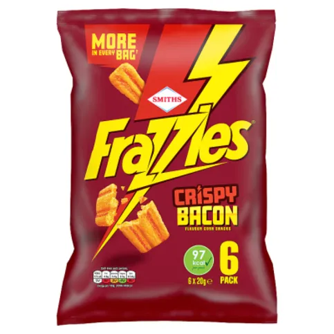 Frazzles Bacon Crisps Multipack 6 x 20g (bb)