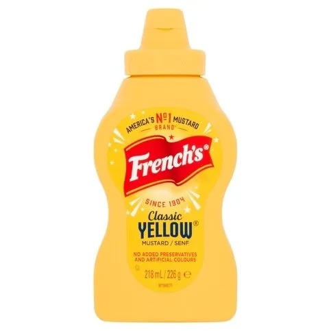French’s - Classic American Yellow Mustard, 226g squeezy bottle