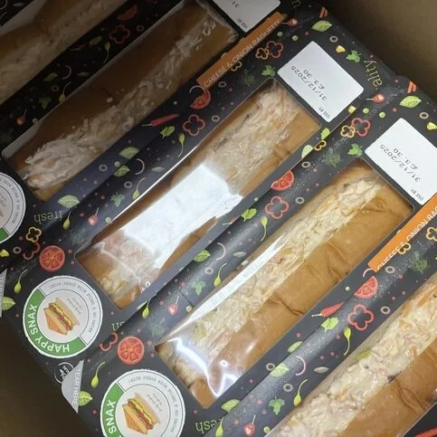 Fresh Cheese and Onion Savoury Baguette 