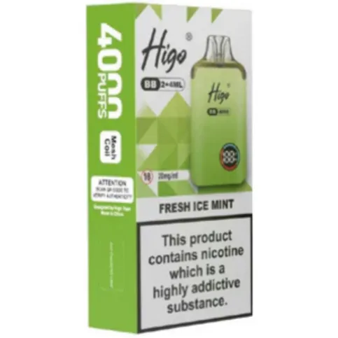 Higo BB4000 Prefilled Pod Kit  Fresh Ice Mint