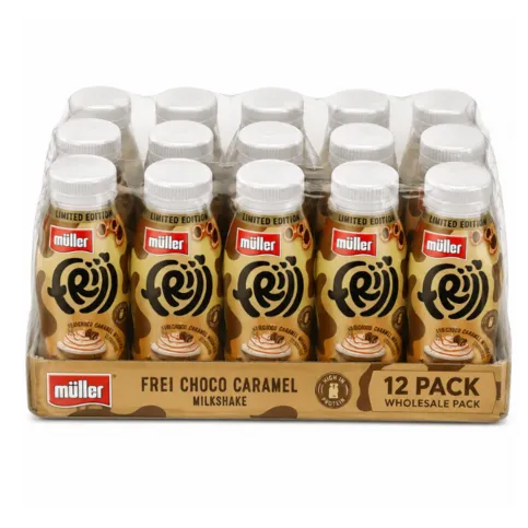 Frijj Salted Caramel Frappe Flavour Milkshake 12 pack