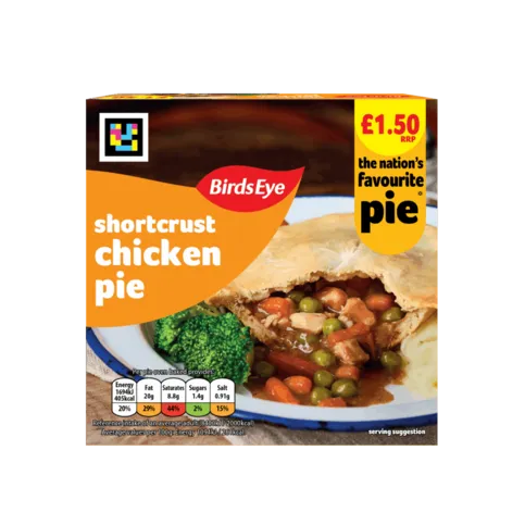  FROZEN: BIRDS EYE CHICKEN PIE PM£1.50 155G