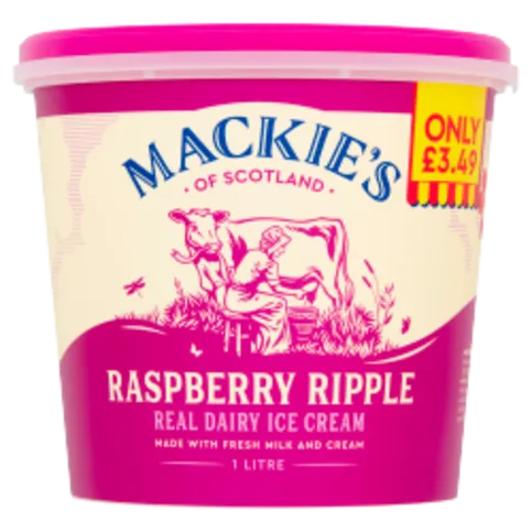 FROZEN: MACKIES RASPBERRY 1LTR
