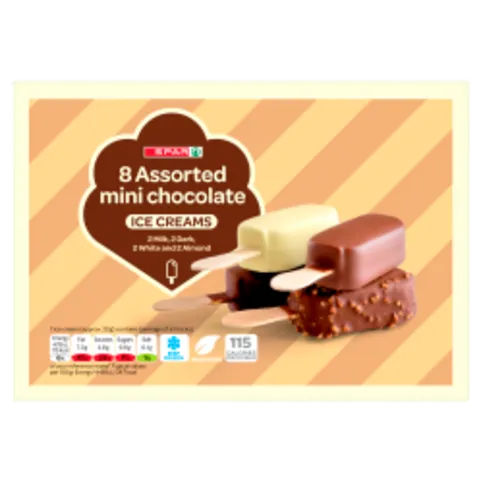 FROZEN: SPAR ASSORTED MINI ICE CREAMS 8PK