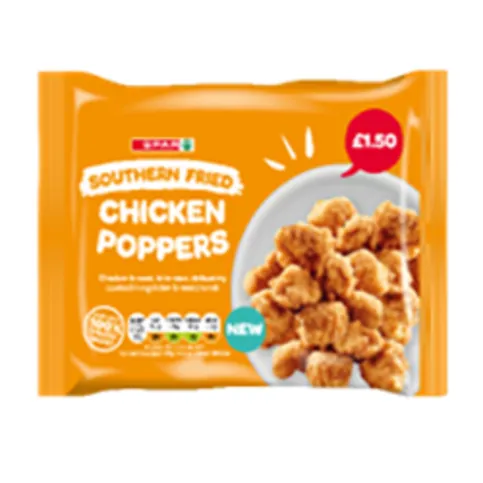 FROZEN: SPAR SOUTHERN FRIED CHICKEN POPPERS PM£1.50 210G