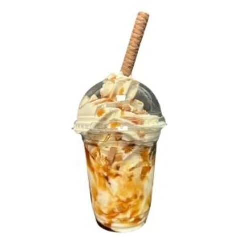 Fudge Caramel Ice Cream Sundae