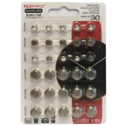 Fuji Energy Small Button Batteries 30pk