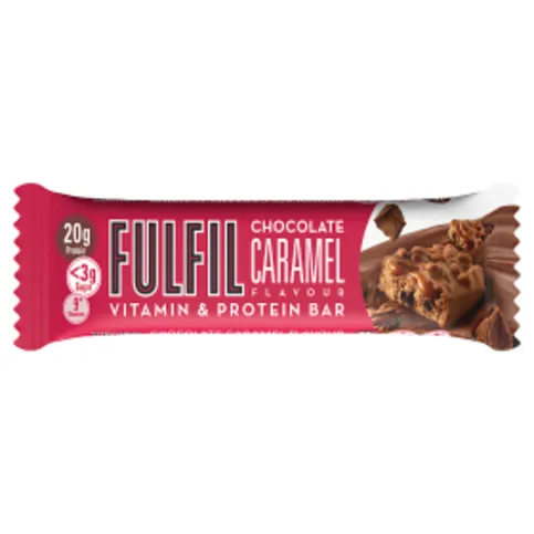 Fulfil Chocolate Caramel Flavour Vitamin & Protein Bar 55g