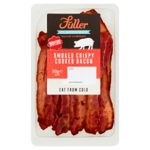 Fuller FLAVOURED Bacon Company Smoked Crispy Cooked Bacon 50g