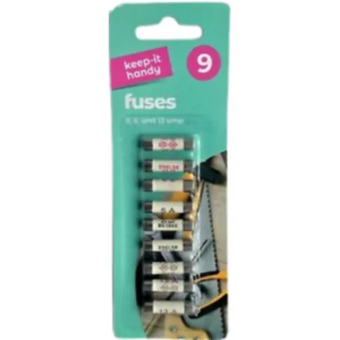 Keep-It-Handy Fuses 3A, 5A & 13A 9 Pack