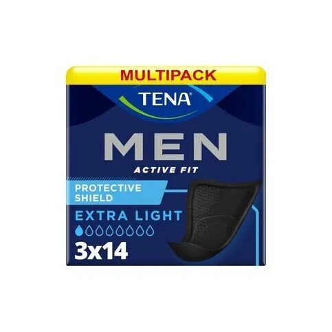 Tena Men Active Fit Protective Shield Extra Light 14 Pack