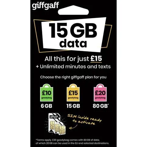 GiffGaff 15GB