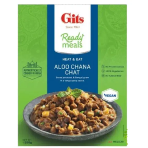 Gits Aloo Chana Chat Ready Meals 300g