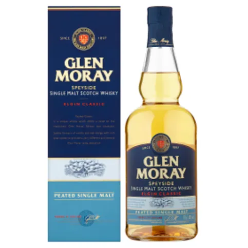 Glen Moray Speyside Peated Single Malt Scotch Whisky 70cl