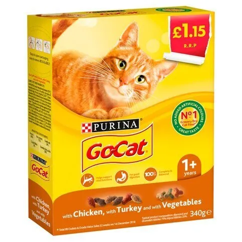 Go Cat Chicken & Turkey 340g