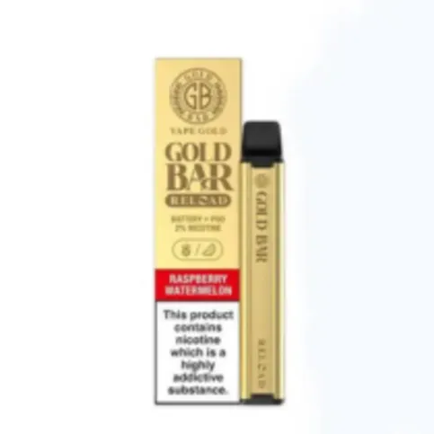 Gold Bar Reloaded Raspberry Watermelon Device + Pod