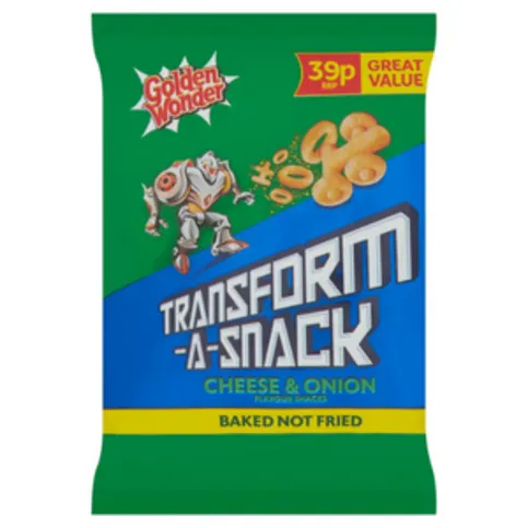 Golden Wonder Transform-A-Snack Cheese & Onion Flavour Snacks 30g