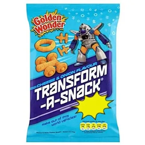 Golden Wonder Transformers Cheese And Onion 80g