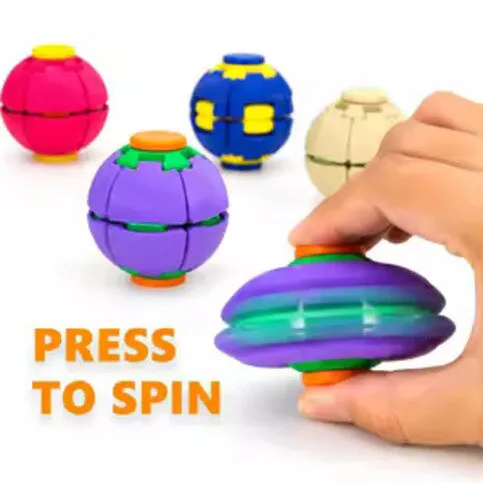 Gold Spinning Top Press Toy 