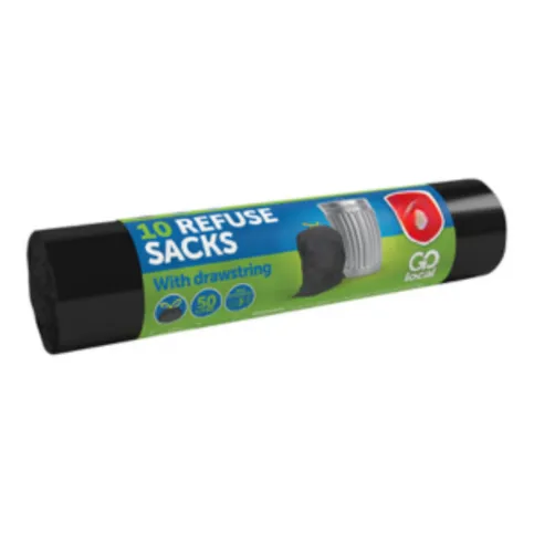 Go Local Draw String Refuse Sacks 10s
