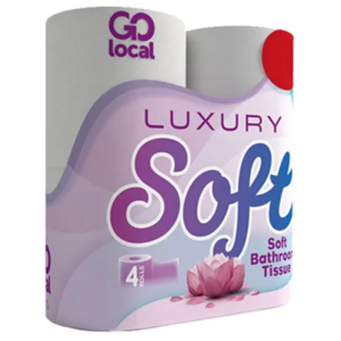 Go Local Luxury Bathroom Tissue 4 Pack