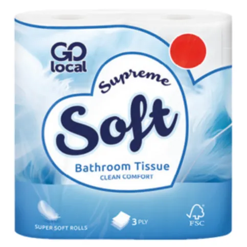 Go Local Supreme Soft Bathroom Tissue 9 Rolls