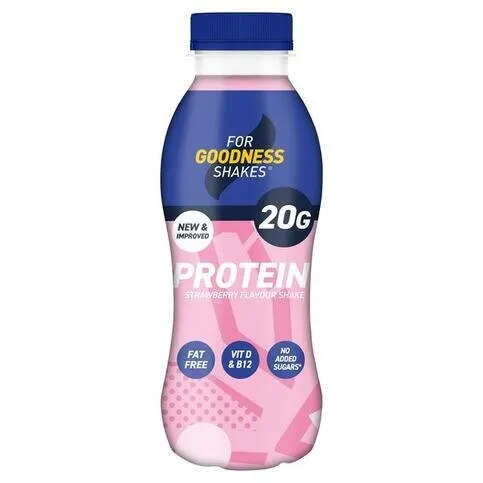 Goodness Protein Shake Strawberry 330ml