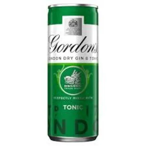 Gordon's Gin & Tonic 5% vol 250ml Can £2.19 PMP