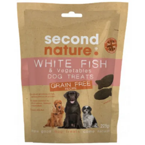 Grain Free White Fish & Veg Dog Treats 225g