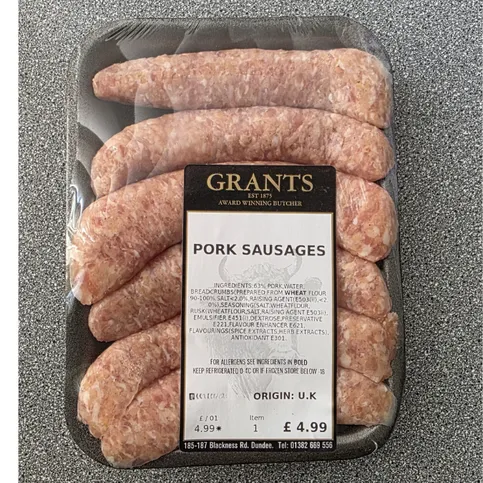 Grants Pork Sausages