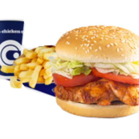 Grilled Chicken Peri Peri Burger Meal 
