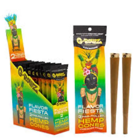 G-Rollz 2 Pre-Rolled Hemp Cones Flavour Fiesta