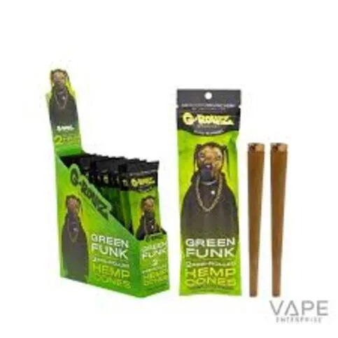 G-Rollz 2 Pre-Rolled Hemp Cones Green Funk