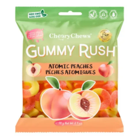 Gummy Rush Atomic Peaches 90g