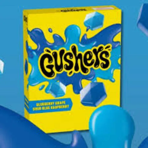 GUSHERS BLUEBERRY GRAPE&SOUR BLUE RASP 6PK USA