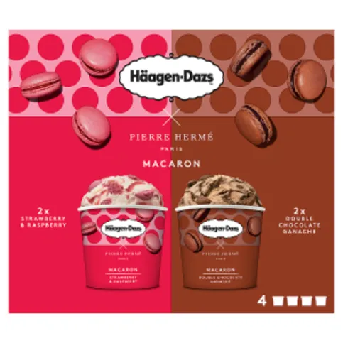 Häagen-Dazs Macaron Collection Minicups Ice Cream 4 x 95ml
