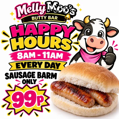 Happy Hour Small Sausage Barm 99p