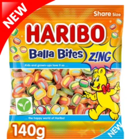 Haribo Balla Bites Zing 140g