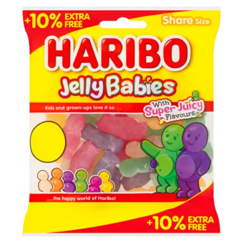 Haribo Jelly Babies with Super Juicy Flavours 154g