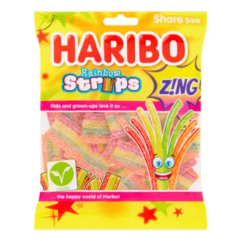 Haribo Rainbow Strips Zing 130g