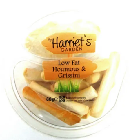 Harriet's Garden Low Fat Houmous & Grissini 60g
